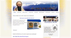 Desktop Screenshot of gururamdasashram.org