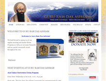 Tablet Screenshot of gururamdasashram.org